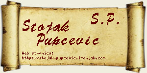 Stojak Pupčević vizit kartica
